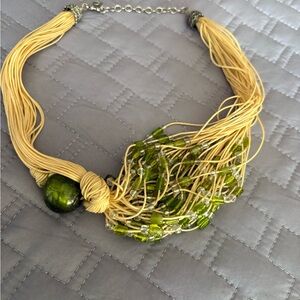 Yellow Beaded Necklace